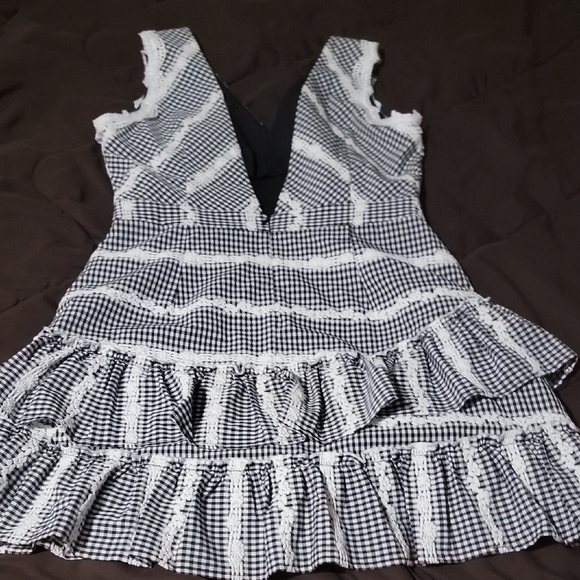 Gingham Ruffle Dress - Picture 6 of 9